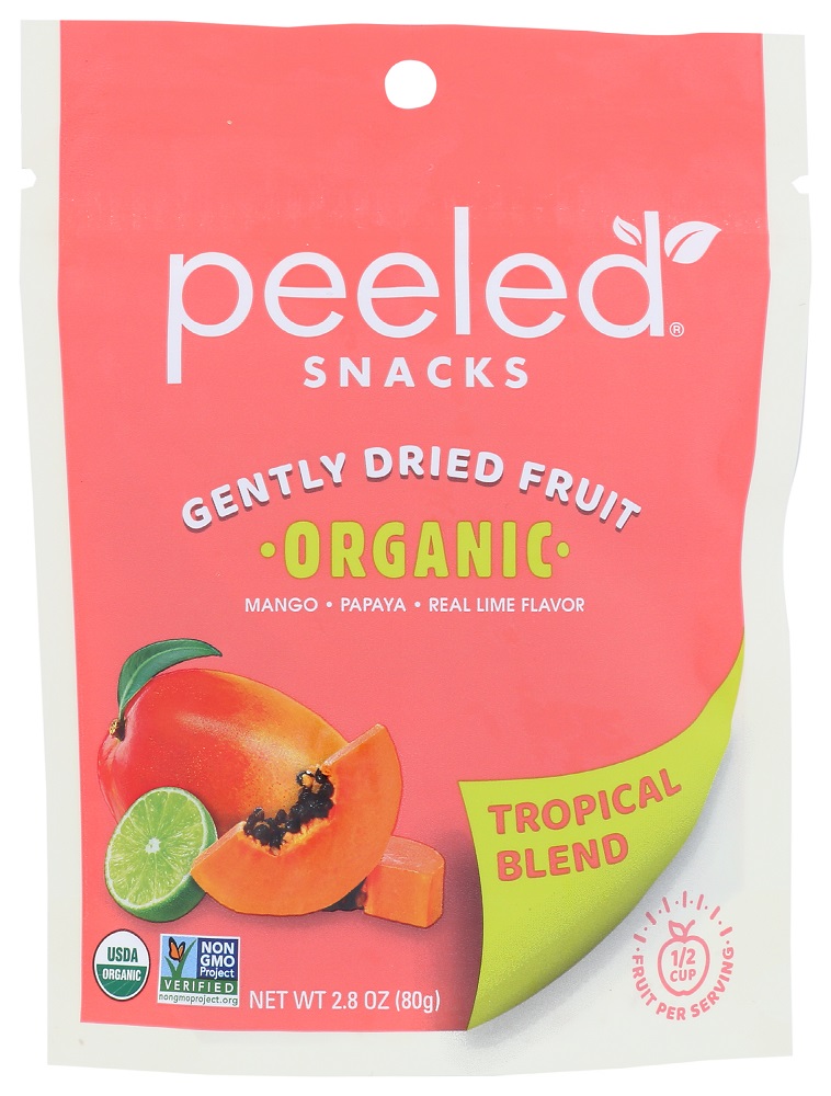 Tropical Blend Organic Mango, Papaya, Real Lime Flavor Gently Dried Fruit, Tropical Blend - 850005425137