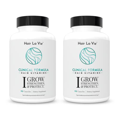  Hair La Vie Clinical Formula Hair Vitamins with Biotin and Saw Palmetto - Healthy Hair and Whole-Body Wellness (2-Pack) - 850008499258