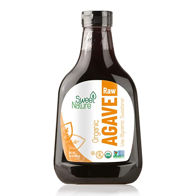 Sweet Nature Blue Agave Nectar Sweetener Organic Non GMO Low Glycemic 46 OZ, 2.88 Ounce - 850011986141