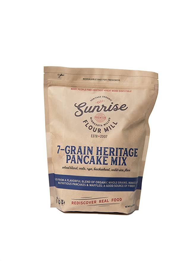  Sunrise Flour Mill 7-Grain Heritage Pancake Mix- 2.5 lbs. White  - 850015140167
