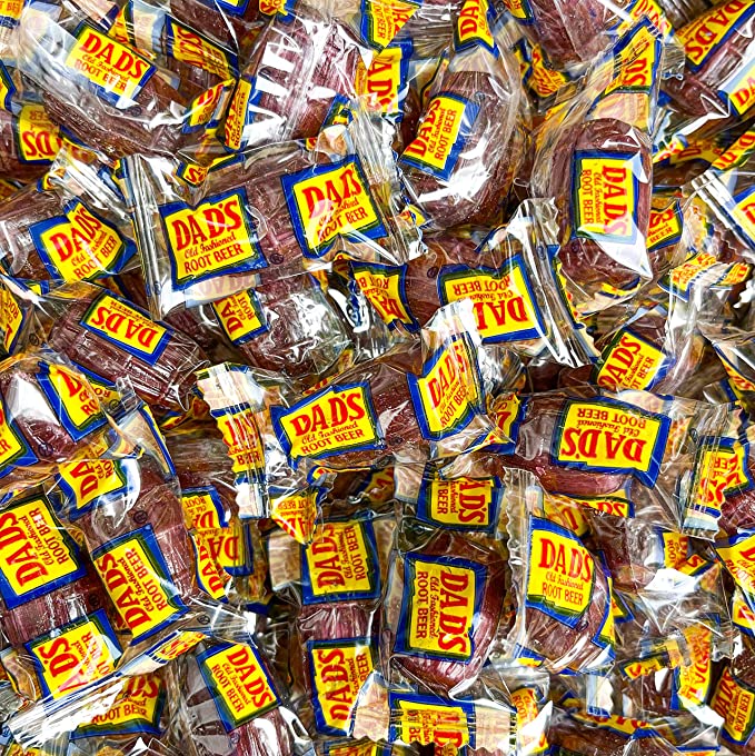  Dad's Root Beer Barrels - Old Fashioned Hard Candy By Washburn - Individually Wrapped Bulk Candy (2 Pound)  - 850017504776