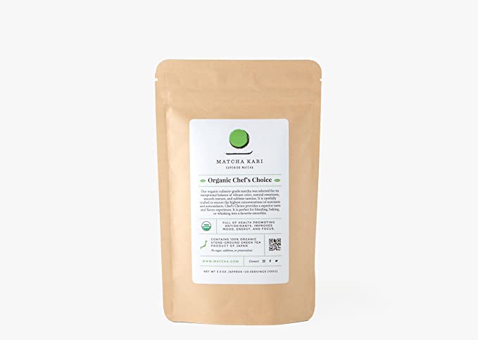  Matcha Kari Organic Superior Japanese Matcha Green Tea Powder - Culinary Grade, Chef's Choice Organic - 250 Grams (8.8 oz)  - 850018044134