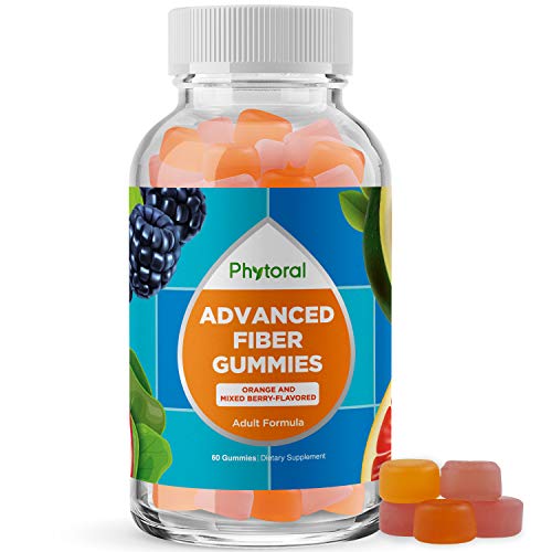 Prebiotic Fiber Gummy Vitamins for Adults - Soluble Fiber Gummies for Adults Gut Health Supplement and Immune System Booster - Dietary Fiber Supplement Gummies Vitamins for Adults Digestive Support - 850019770315