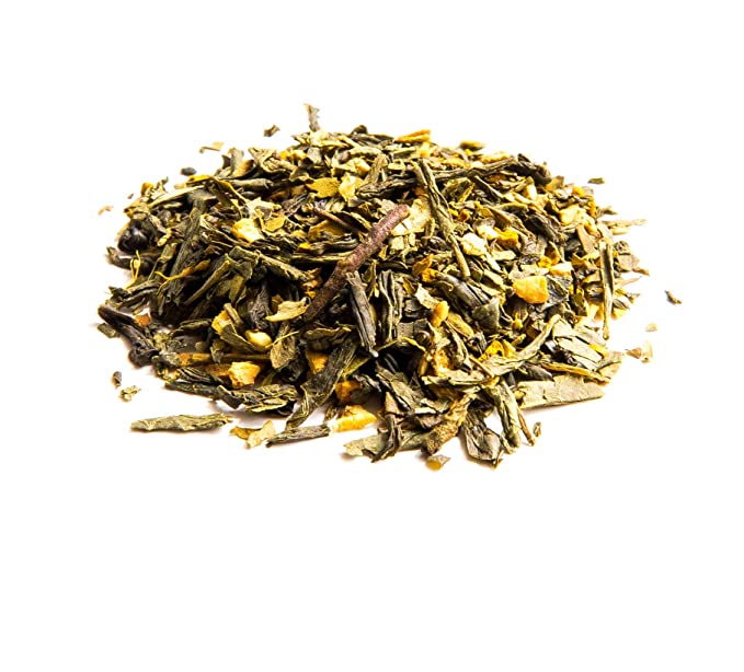  Shangri-La Tea Company Loose Leaf Turmeric Green, Ginger, 8 Oz  - 850021229030