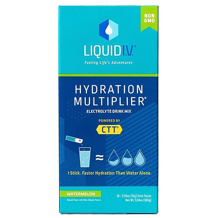 Liquid I.V. Hydration Vegan Multiplier - Watermelon - 10ct/0.56oz - 850021474010