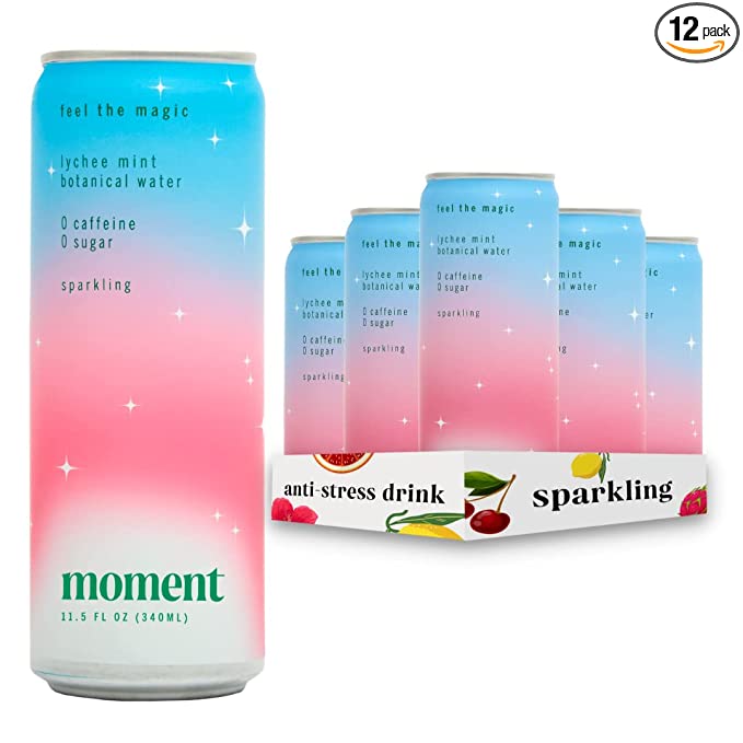  Moment Sparkling Botanical Water (Lychee Mint)  - 850033249248