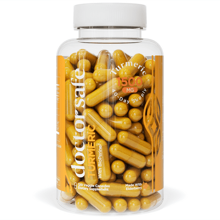 Turmeric Curcumin with BioPerine 1500mg | 120 Turmeric Capsules with Black Pepper | 95% Curcuminoids for Potency & Absorption | Supports Joint Health & Inflammation Response | Vegan | 40 Day Supply - 850034882062