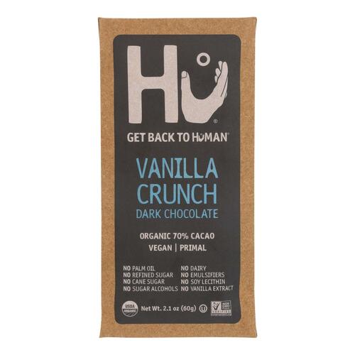 Hu - Dark Chocolate Bar Vanilla Crunch - Case Of 12-2.1 Oz - 850180006206