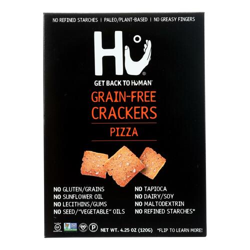 HU: Pizza Grain-Free Crackers, 4.25 oz - 0850180006732
