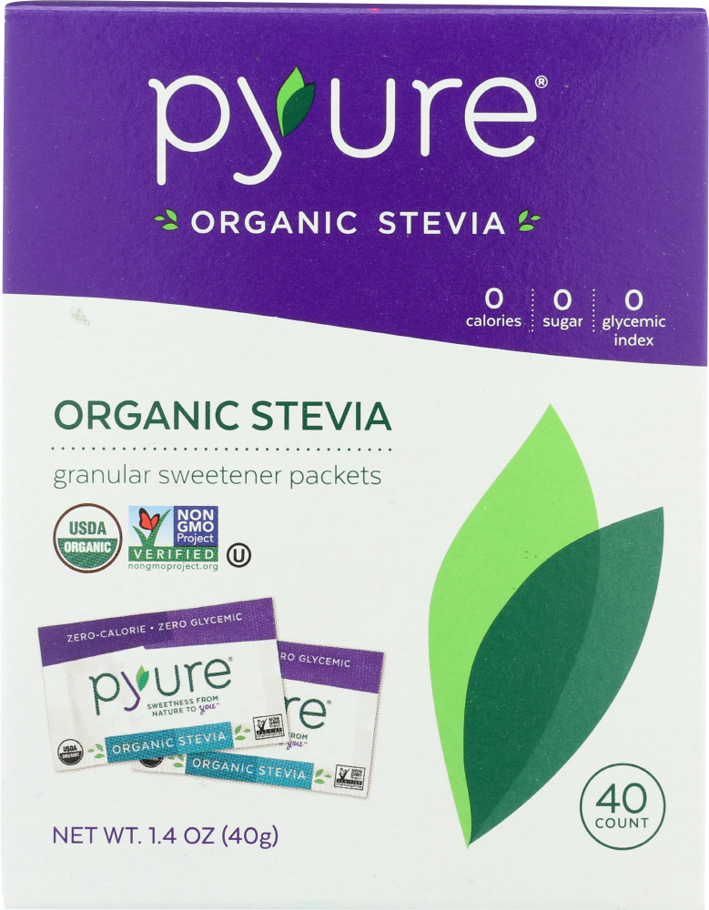 Organic Stevia Granular Sweetener Packets - 850196003008