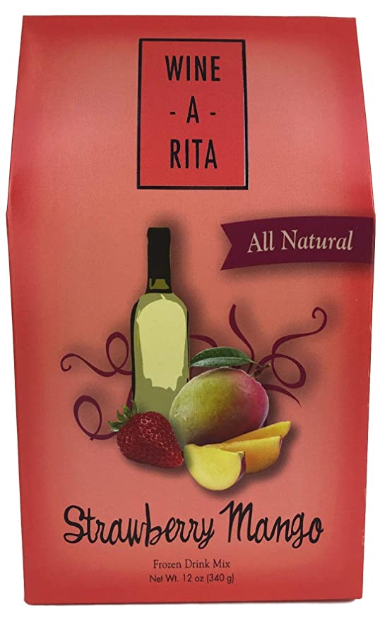  Wine-A-Rita Strawberry Mango Frozen Cocktail Mix, 12 Ounce Pack, Makes 72 Ounces  - 850197004424
