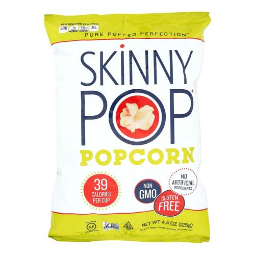 Skinny Pop Popcorn - Original - Case Of 12 - 4.4 Oz. - 850251004001