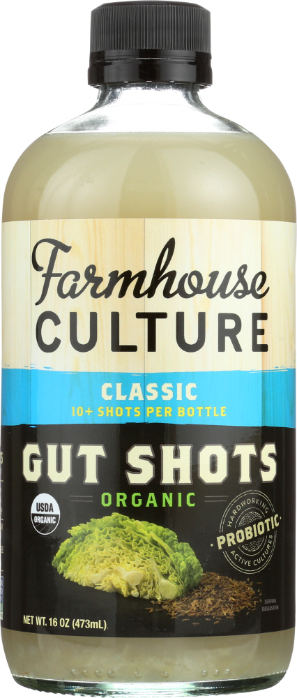 FARMHOUSE CULTURE: Beverage Gut Shots Classic, 16 oz - 0850273005154