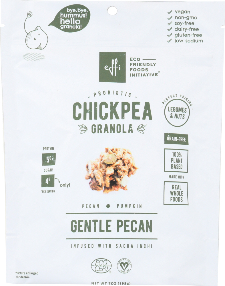 Gentle Pecan Probiotic Chickpea Granola, Gentle Pecan - 850314005044