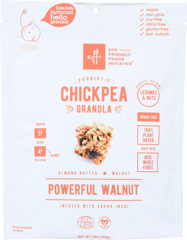 Powerful Walnut Probiotic Chickpea Granola, Powerful Walnut - 850314005051