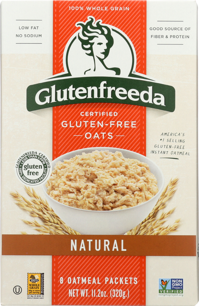 Gluten Freeda Natural Oatmeal - Case Of 8 - 11.2 Oz. - 850395006053