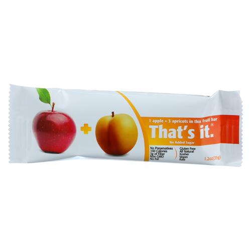 THAT’S IT: Apple And Appricot Nutrition Bar, No Sugar Added, 1.2 oz - 0850397004026