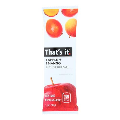 THAT’S IT: Apple & Mango Nutrition Bar, No Sugar Added, 1.2 oz - 0850397004071