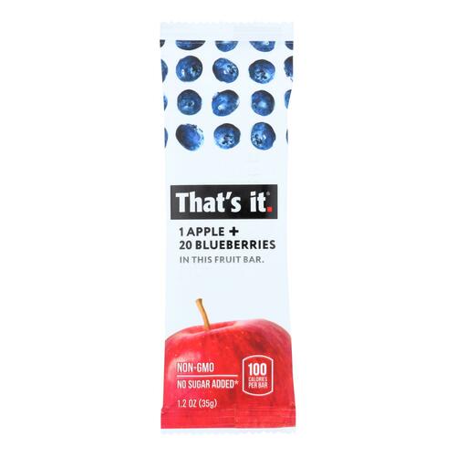 That's It Fruit Bar - Apple And Blueberry - Case Of 12 - 1.2 Oz - 850397004132