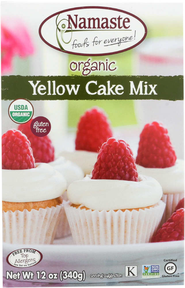 NAMASTE FOODS: Organic Yellow Cake Mix, 12 oz - 0850403000592