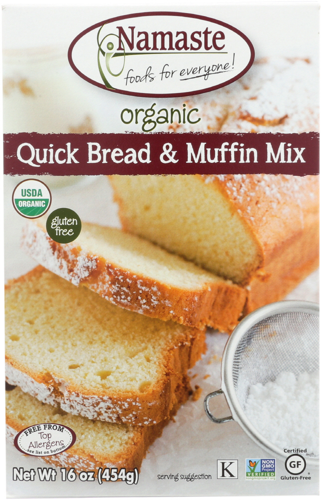 NAMASTE FOODS: Organic Quick Bread & Muffin Mix, 16 oz - 0850403000615