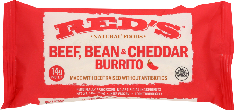 Beef, Bean & Cheddar Burrito, Beef, Bean & Cheddar - 850416002248
