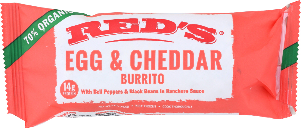 REDS: Egg and Cheese Burrito, 5 oz - 0850416002538