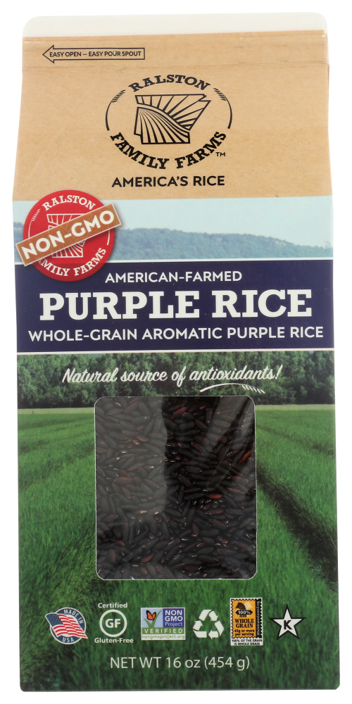 American-Farmed Whole-Grain Aromatic Purple Rice - american