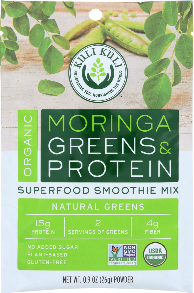 KULI KULI MO: Moringa Greens And Protein Natural Greens 26 Grams - 0850460005318