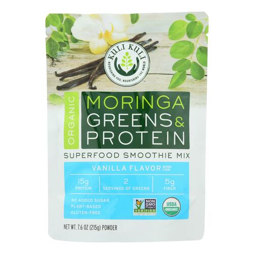 Kuli Kuli Moringa Greens And Protein Powder - Vanilla Flavor - 7.6 Oz - 0850460005332