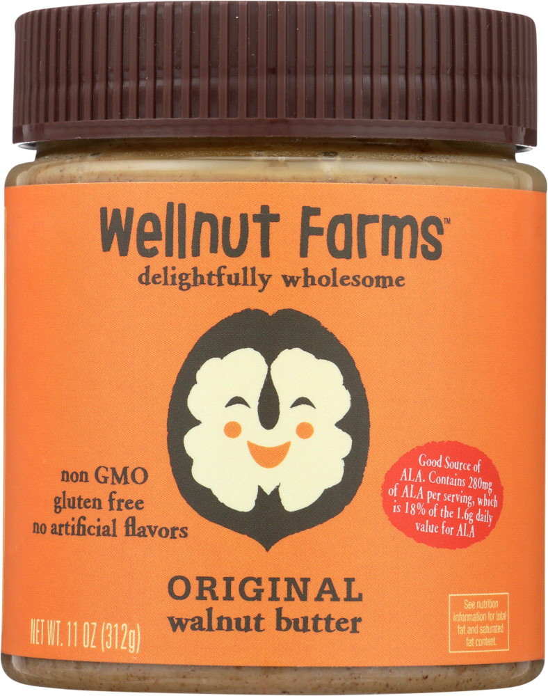 WELLNUT FARMS: Walnut Butter Original, 11 oz - 0850467008008