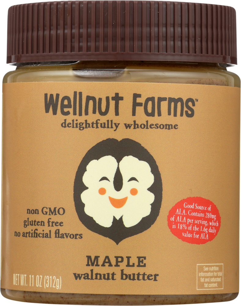 WELLNUT FARMS: Walnut Butter Maple, 11 oz - 0850467008015