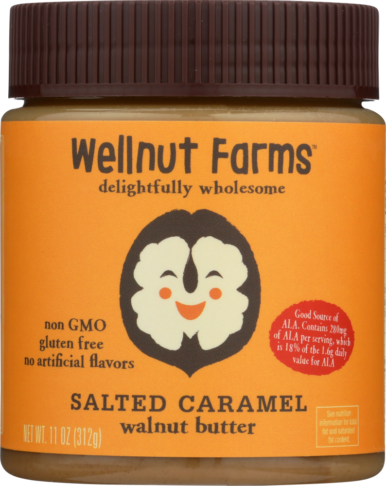 WELLNUT FARMS: Walnut Butter Salted Caramel, 11 oz - 0850467008022