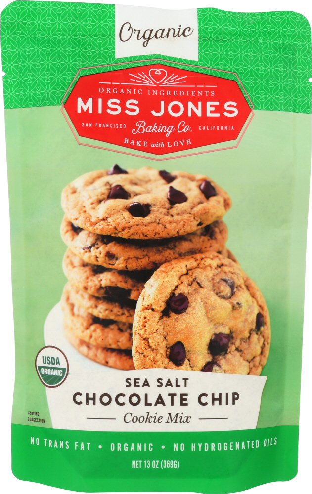 MISS JONES BAKING CO: Mix Cookie Chocolate Chip Organic, 13 oz - 0850475006058