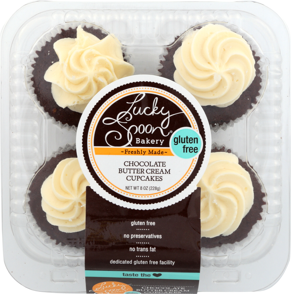 Lucky Spoon, Chocolate Butter Cream Cupcakes - 850489003104