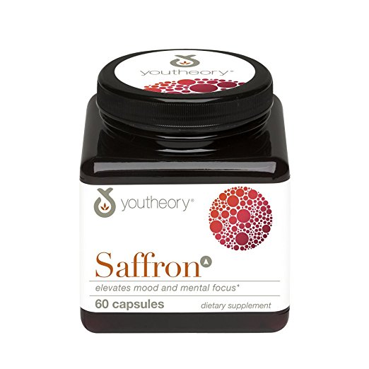 Youtheory Saffron Advanced with Rhodiola, 60 Count (1 Bottle) (B077Y583FZ) - 850502007133