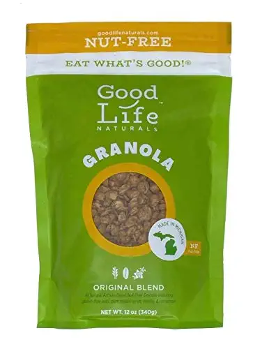  Good Life Natural’s Granola Cereal | Artisan Blended Natural Ingredients | Nut Free Blend | No Artificial Flavoring or Sweeteners | Non-GMO & Gluten Free - Original - 850530008027