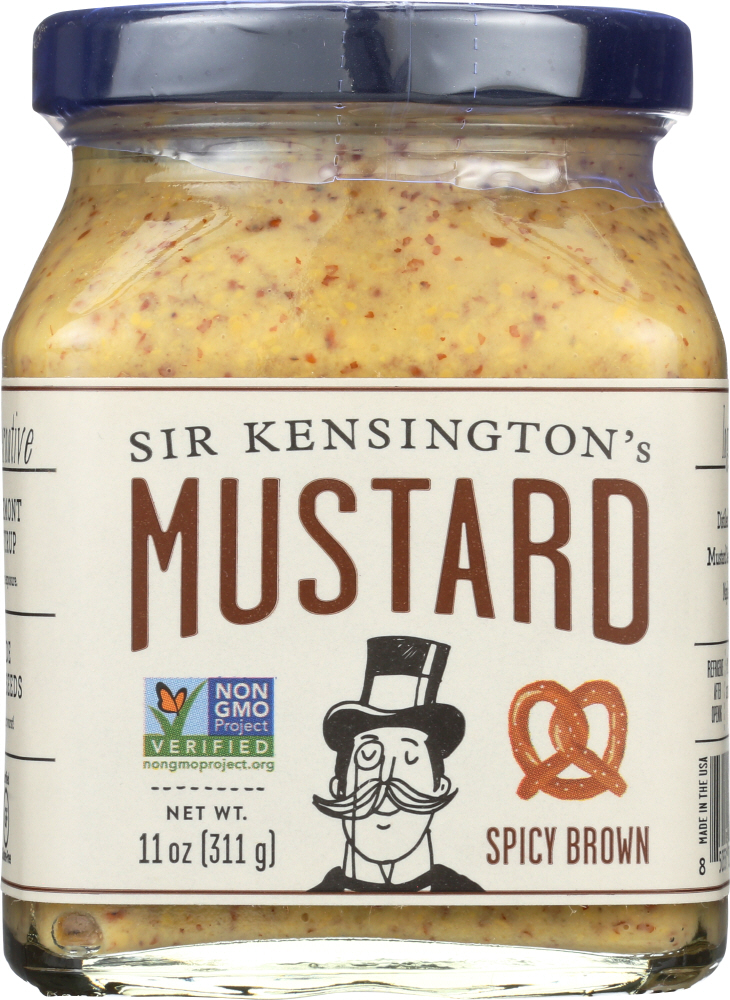 SIR KENSINGTONS: Mustard Spicy Brown, 11 oz - 0850551005180