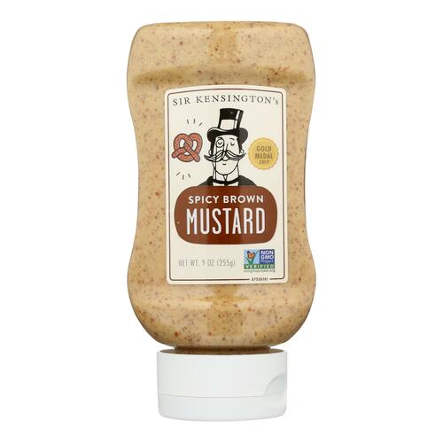 Sir Kensington's Mustard - Spicy Brown Squeeze Bottle - Case Of 6 - 9 Oz - 0850551005630