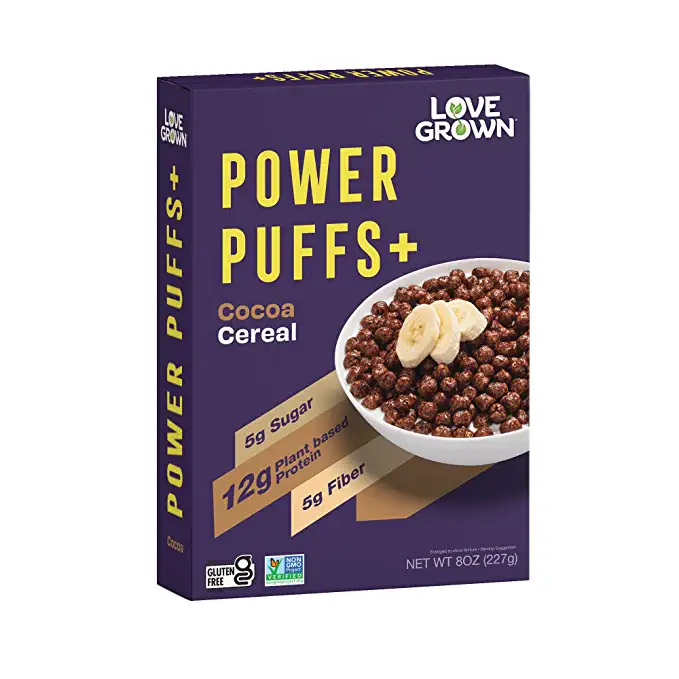  Love Grown Power Puffs Plus Cocoa 8 Ounce (Pack of 1) - 850563002290