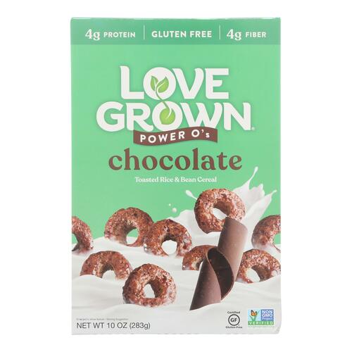 Love Grown Foods Cereal - Power Os - Chocolate - 10 Oz - Case Of 6 - 850563002467