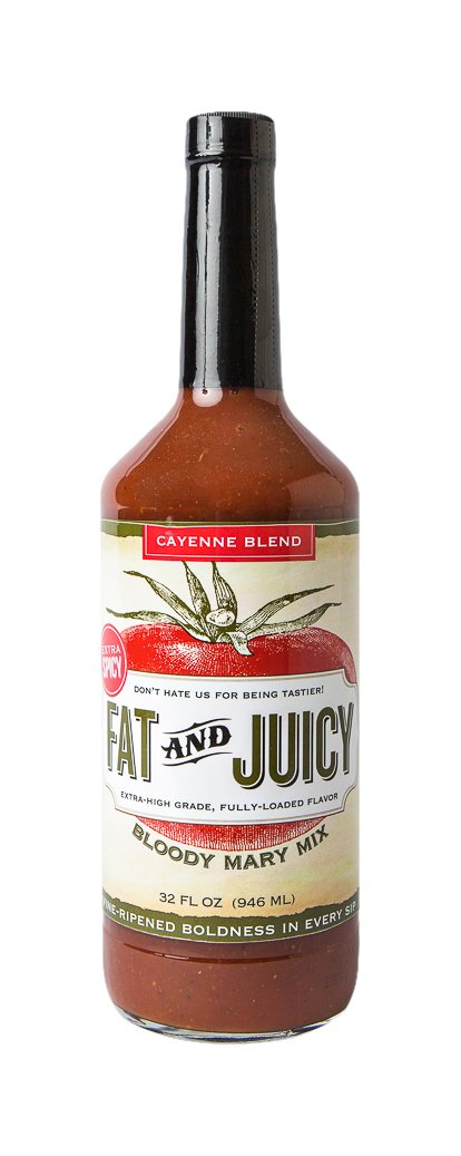 FAT & JUICY: Mixer Bloody Mary Cayenne, 32 oz - 0850692003175