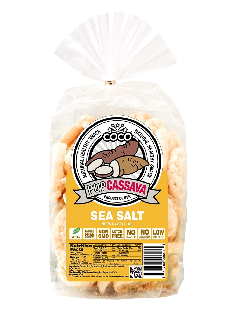 COCO LITE: Pop Cassava Sea Salt, 4 oz - 0850708006015