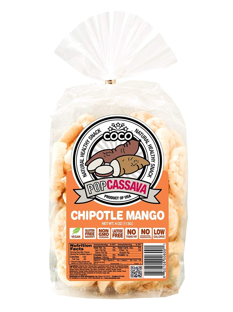 COCO LITE: Pop Cassava Chipotle Mango, 4 oz - 0850708006091