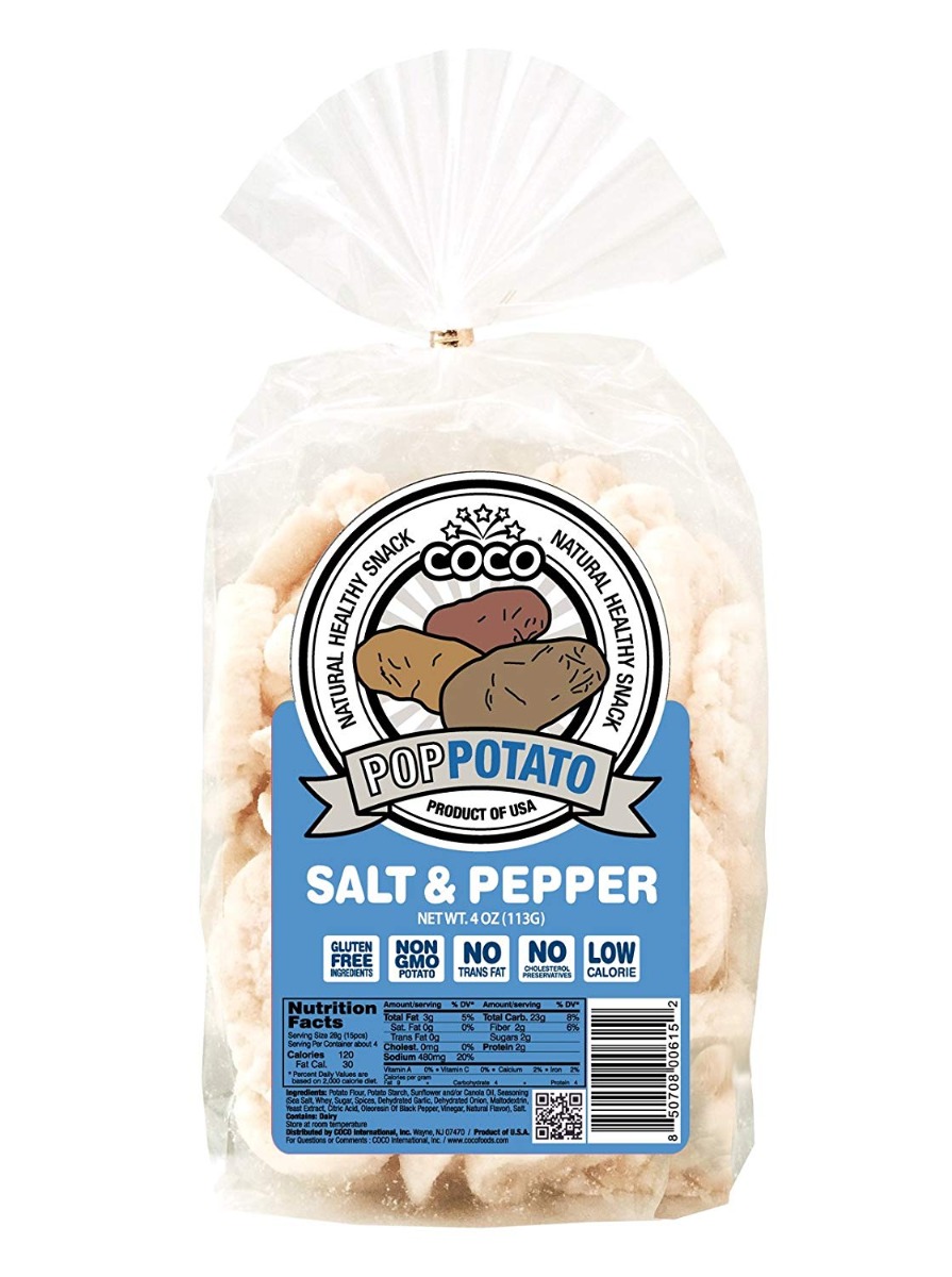 COCO LITE: Pop Potato Salt and Pepper, 4 oz - 0850708006152