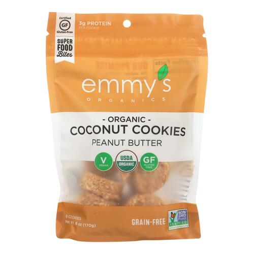 Peanut Butter Organic Coconut Cookies - 850711006187