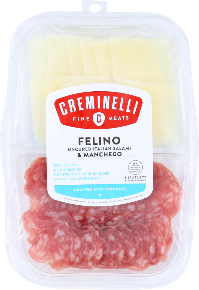 CREMINELLI: Salami Felino Manchego Sliced, 2.2 oz - 0850732006340