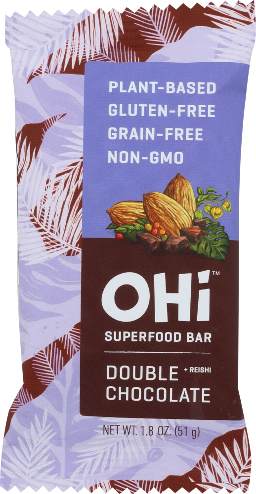 Double Chocolate + Reishi Superfood Bar, Double Chocolate + Reishi - 850807008040