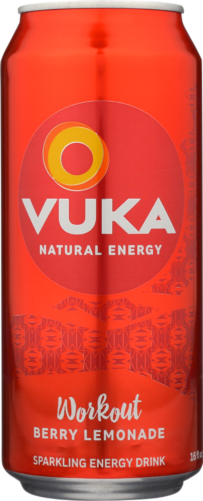 Vuka Workout Berry Lemonade Energy Drink - Case Of 12 - 16 Fz - 0850945002030