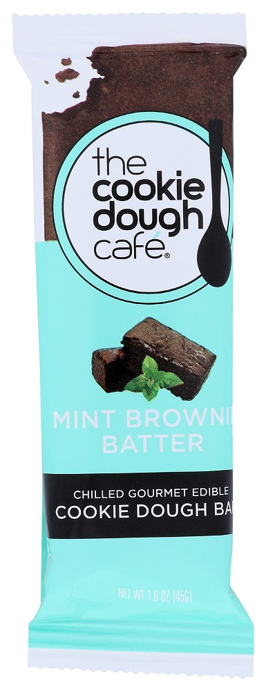 Mint Brownie Batter Chilled Gourmet Edible Cookie Dough Bar, Mint Brownie Batter - 850947006432